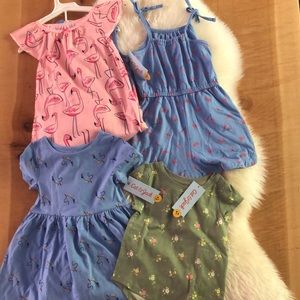 NWT Cat and Jack Dresses, Romper, PJ’s